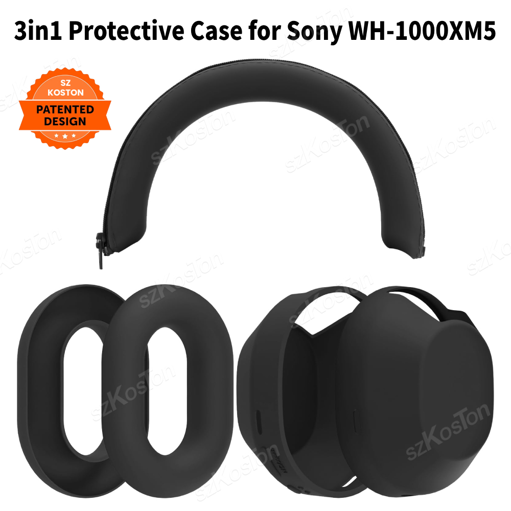 Sony Headphone Wh-1000Xm5 - Силиконовый защитный чехол 3-в-1 для Sony