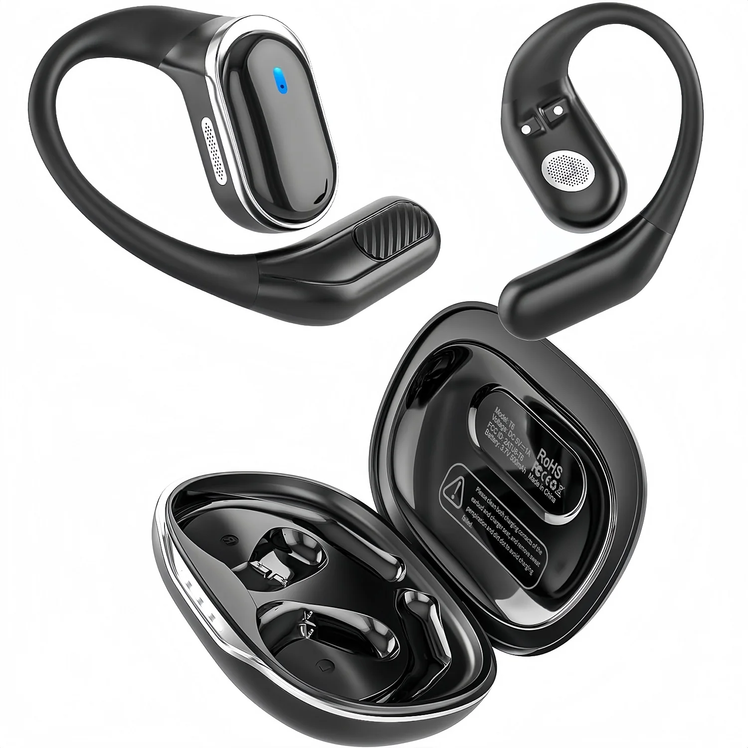 Sports Earphone Hook - Беспроводные Bluetooth-наушники с микрофоном, гарнитура с