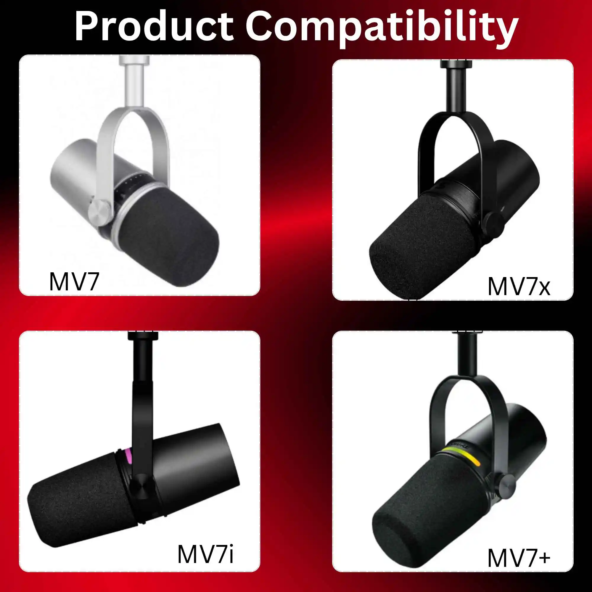 Сменный поролоновый поп-фильтр – обзор и цена Shure Mic Mv7