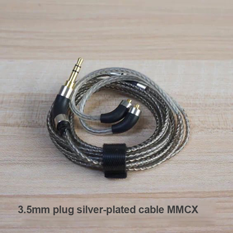 Посеребренный кабель MMCX для  – обзор и цена Audiophile Headphone Wired